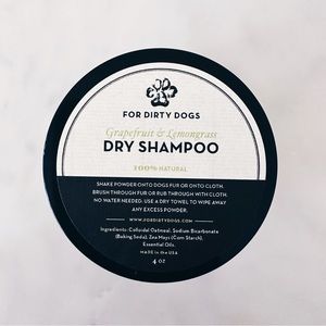 NEW For Dirty Dogs Dry Shampoo - 100% Natural